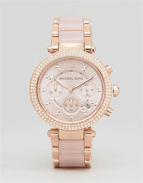 michael kors parker rose gold bracelet.